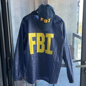 Halloween Costume - FBI Jacket & Hat